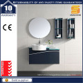 Free Standing European Style Black Matt Painting Bath Vanity with Wash Basin